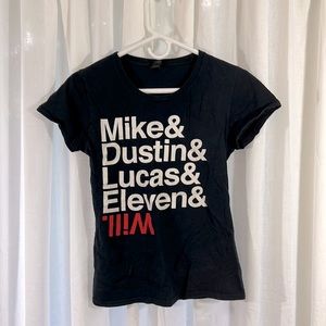 Women’s Black Stranger Things Tee size S